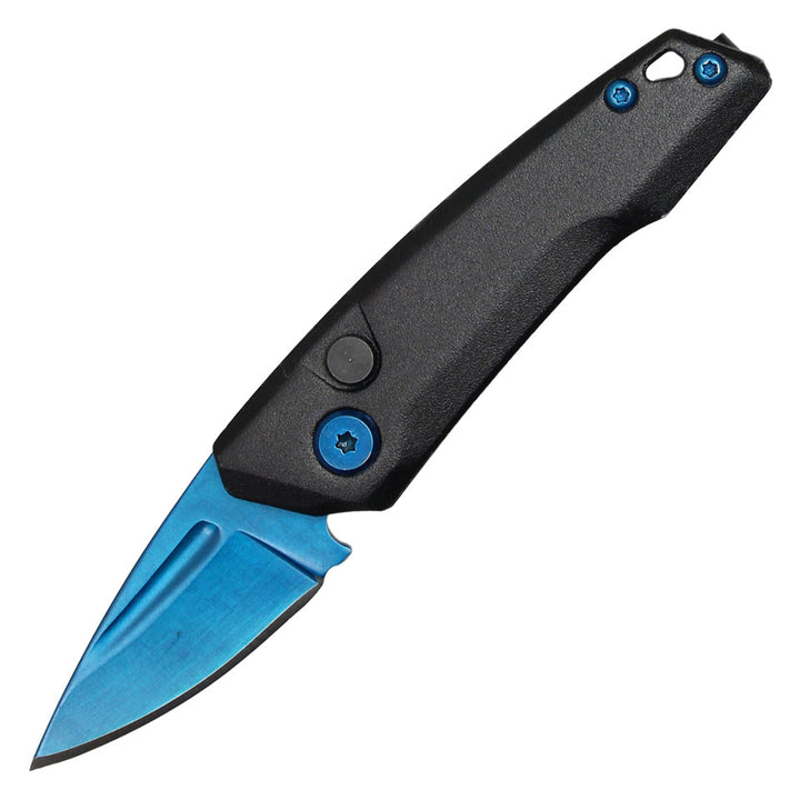 Atomic Push Button Knife - Blue