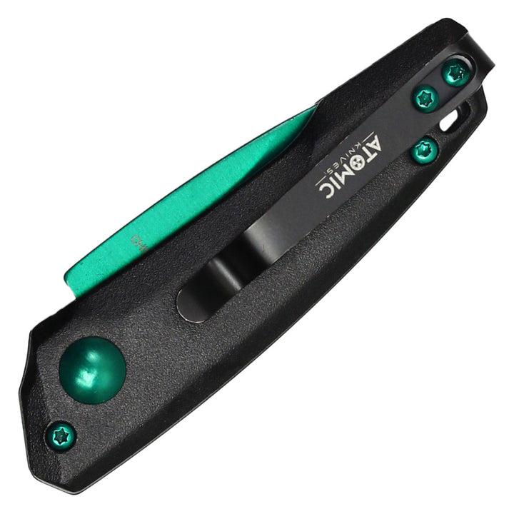 Atomic Push Button Knife - Green