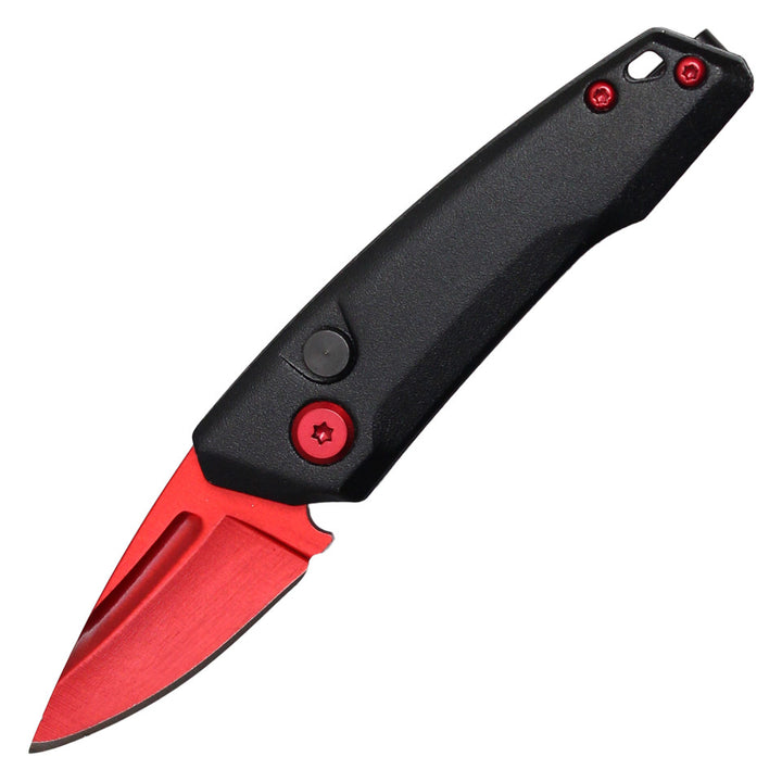 Atomic Push Button Knife - Red