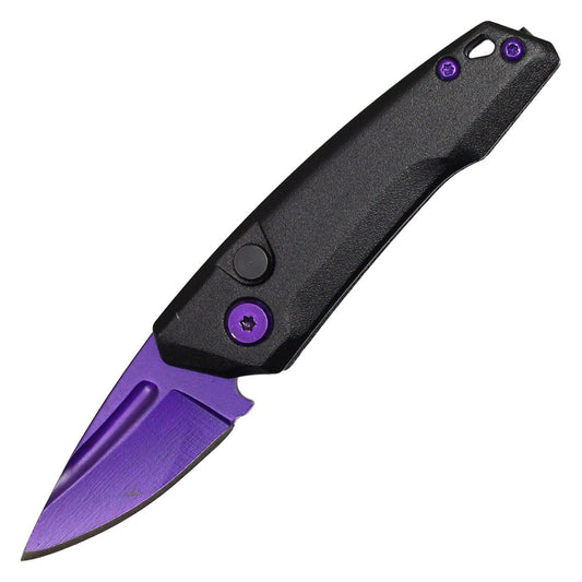 Atomic Push Button Knife - Purple